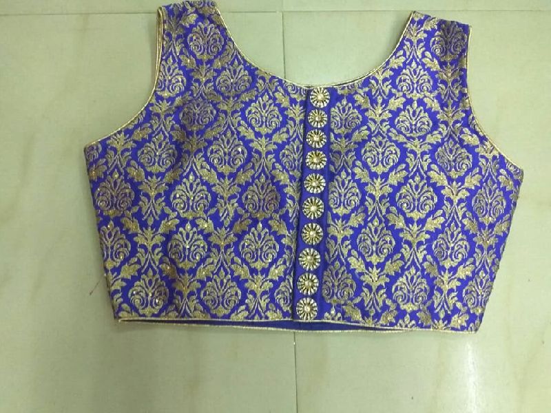 designer raw silk readymade blouse