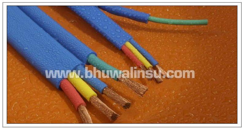 Flat rubber cable