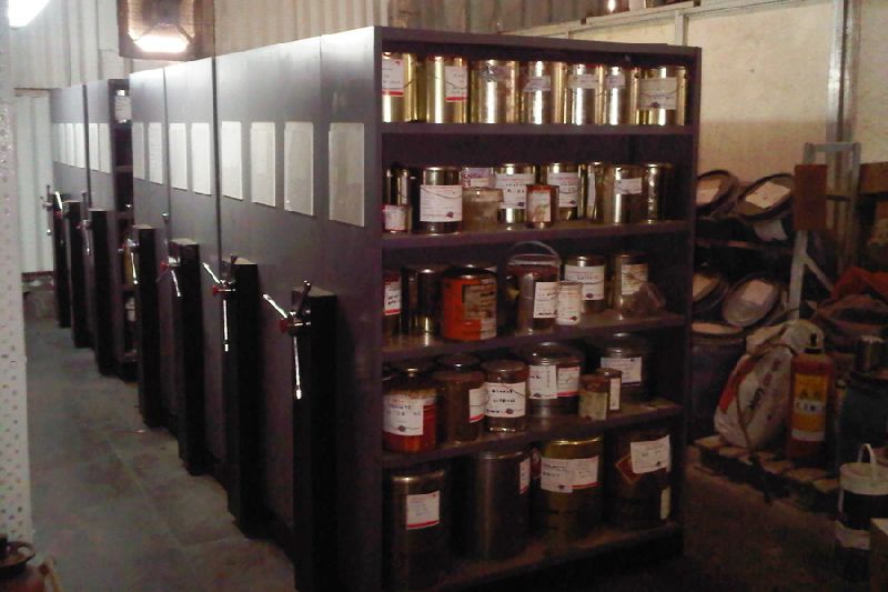 Heavy Duty Mobile Shelving System, for Construction, Display Goods, Industrial Use, Certification : ISI Certified