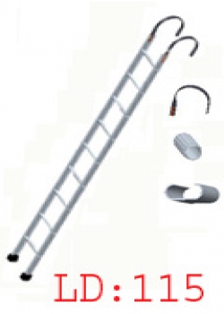 Aluminum Straight Pipe Hook Ladder