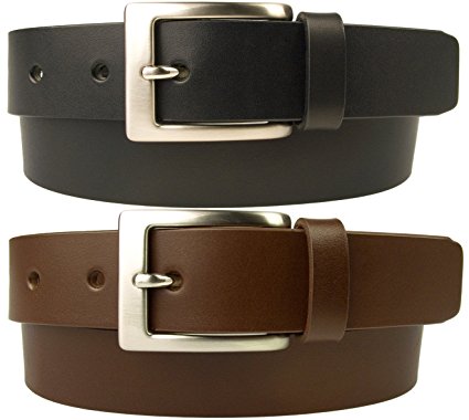 Imported split Formal Leather Belts, Color : black brown