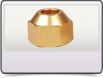 Brass Flare Short Nuts, Size : 1/8” to 3/4”
