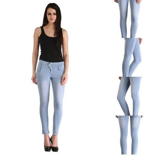Ladies High Waist Bottom Jeans, Size : 28, 30, 32, 34, 36, 38