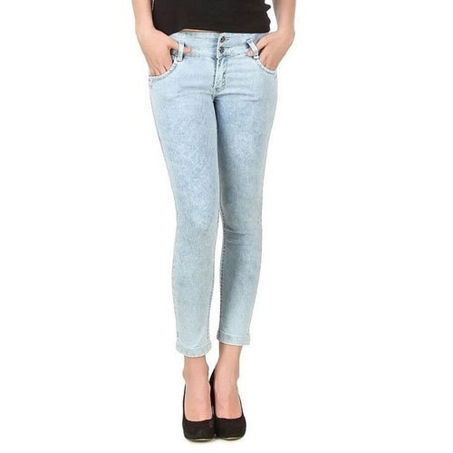 Ladies Light Blue Stretchable Jeans, Occasion : Casual Wear