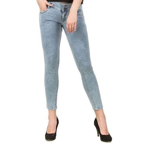 Ladies Plain Slim Fit Jeans