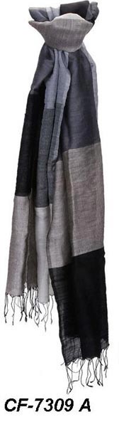 CF-7309 A Silk & Woolen Scarf, Size : 70X180 CM