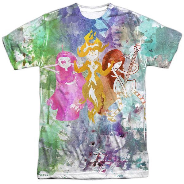 Adventure Time Three Ladies Sublimation Licensed Adult T Shirt