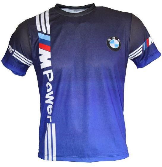 BMW M-Power - Full Sublimation Print Blue T-shirt