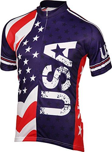 Champion Hub 2018 Usa Flag Printed Cycling Jercey