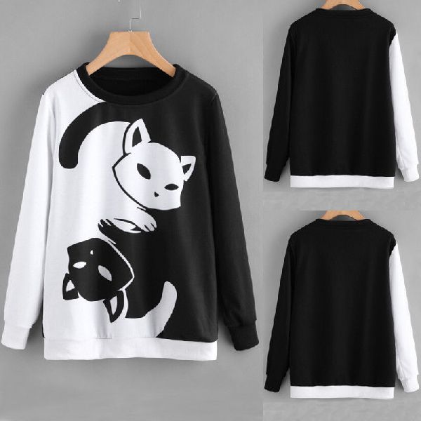 Fashion Women Hoodies Sweatshirt Ladies Tops Jumper Pullover Sports Blouse Tops