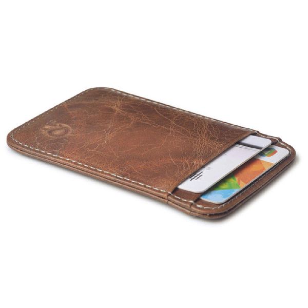 Hot Fashion Purse Men's Genuine Leather Thin Slim Wallet ID Credit Card  Holder | ID - 3692613