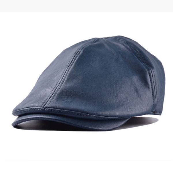 Hot Men's Leather Flat Ivy Cap Women Newsboy Gatsby Bonnet Cabbie Golf Beret Hat
