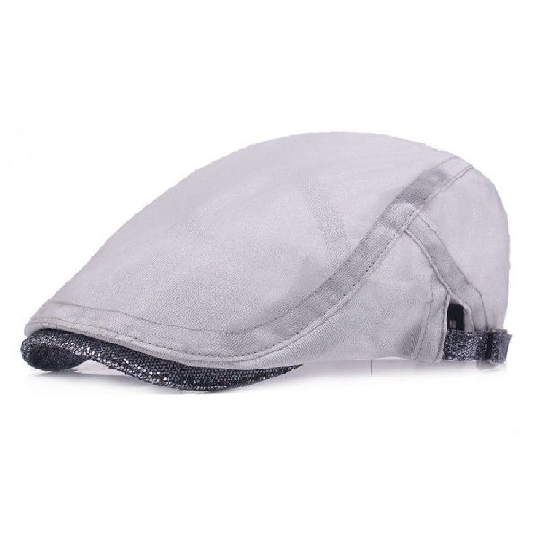 Men's Women's 100% Real Leather Beret Newsboy Caps Cabbie Hats Trucker Hat