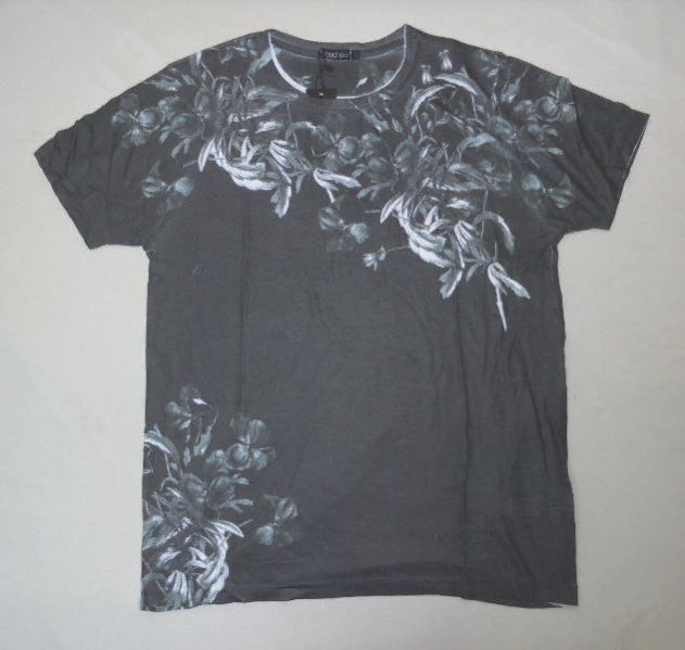 Mono Floral Sublimation T-Shirt Black