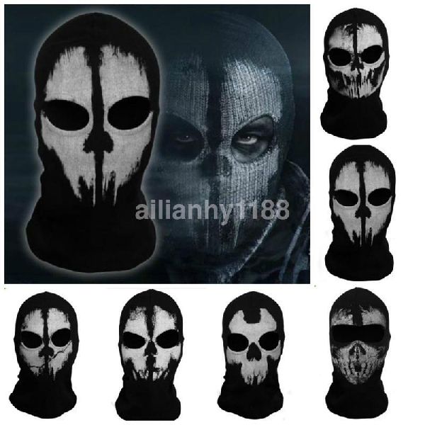 skull winter face mask