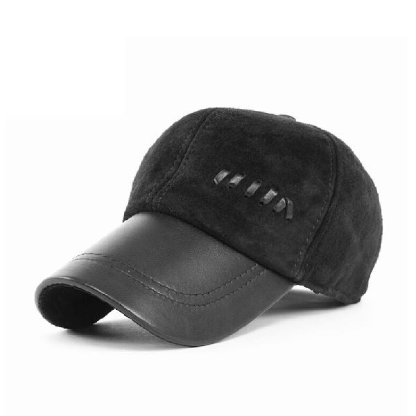womens leather baseball cap