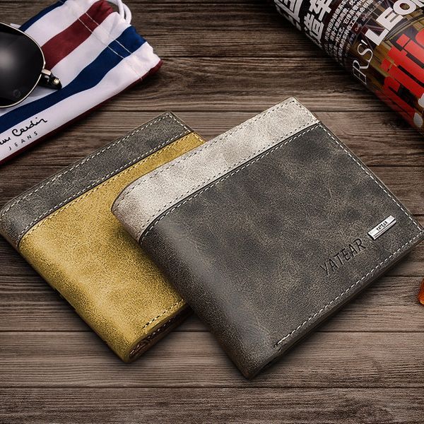 New Slim Men's Leather Wallet ID Credit Card Holder Money Purse Clutch Pockets