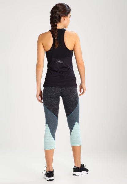 Performance Womens Techfit Graphic Running Gym Sports Long Tight Leggings