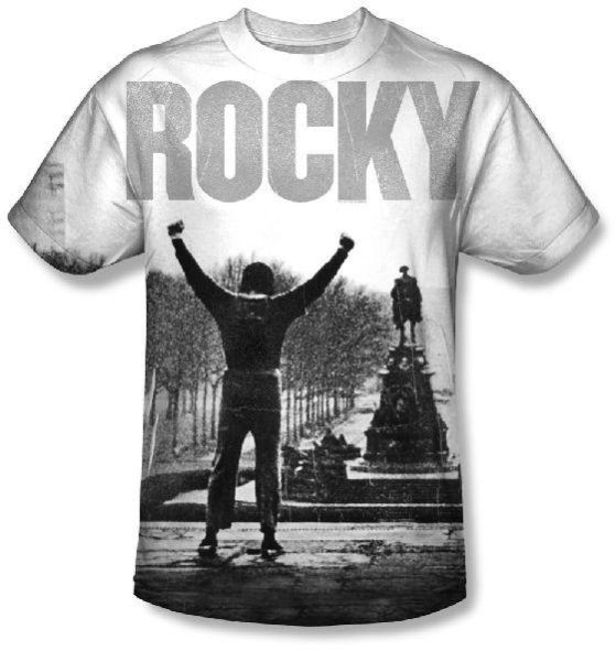 Rocky Movie Classic Image Sublimation Licensed Adult T Shirt