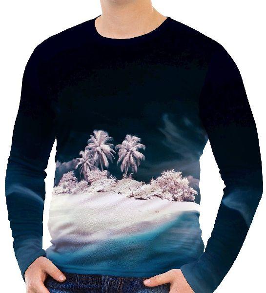 Water Ocean Nature Beach Men's Long Sleeve T-Shirts S M L XL 2XL