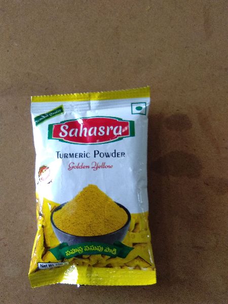 Sahasra Turmeric Powder Pouch, Certification : FSSAI