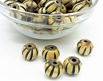 Polished Plain Carved Horn Beads, Certification : ISO 9001:2008
