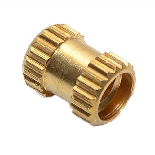 Brass Straight Threaded Inserts, Color : Golden