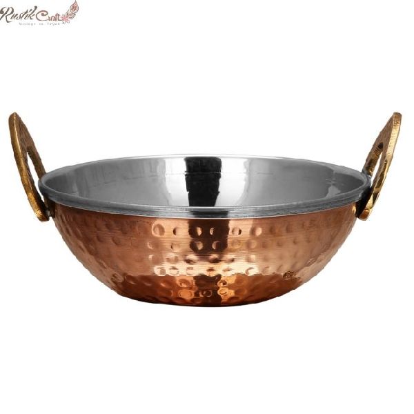 Copper Steel Karahi