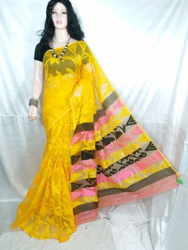 Dhakai Paddo Cotton Sarees, Pattern : Plain, Printed