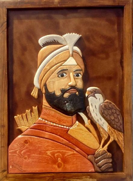 Guru Gobind Singh Ji Wall Wooden Paintings