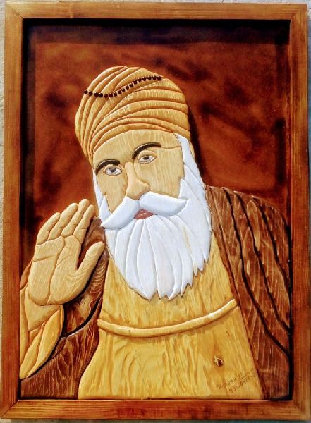 Guru Nanak Dev Ji Wall Wooden Paintings