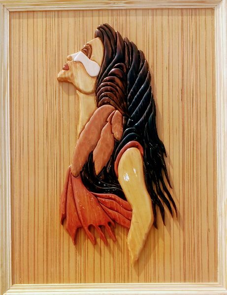 Lady Wall Wooden Paintings