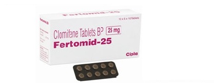 Fertomid 25mg Tablets, Packaging Type : Blister