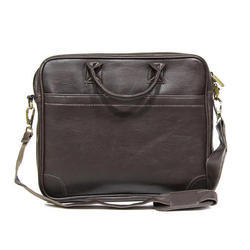 Foam Leather Promotional Laptop Bags, Color : Brown