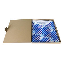Rectangular T-Shirt Paper Boxes, Color : Brown