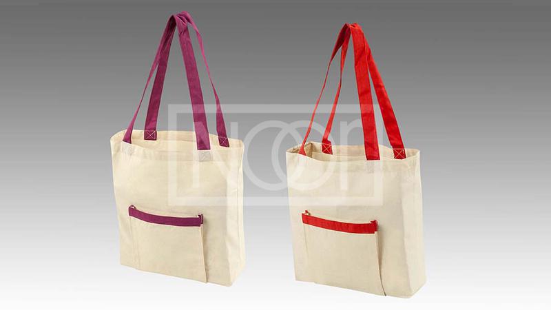 Cotton Gusset Pocket Tote Bags