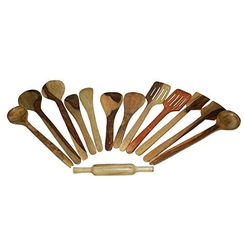 Wooden Shecaham Spoon Set, Color : Brown