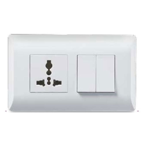 Plastic Electrical Switches, Color : White