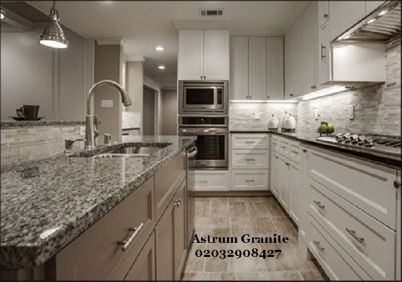 Ambar White Granite Kitchen