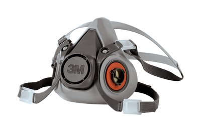 3M 6200 Half Face Mask, for Isolation, Color : Grey
