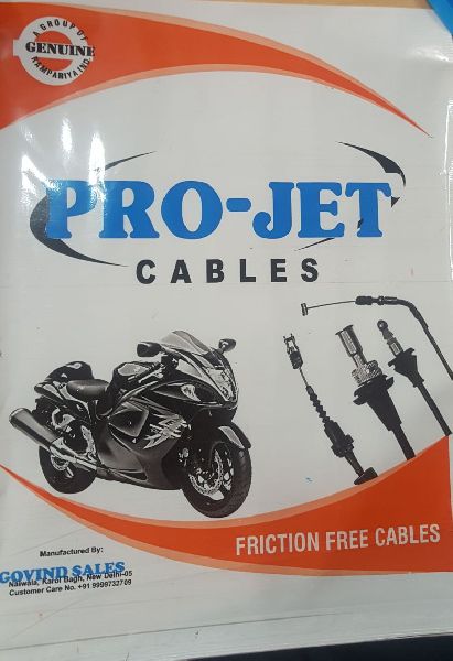 PRO-JET Friction Free Cables, for Automobiles, Color : Black