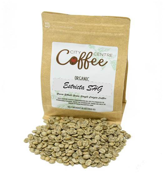 Green Coffee Beans - Organic Estricta SHG Arabica - FOB Honduras