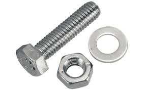 Carbon steel Hex Bolt With Nuts, Grade : 4.6/4.8/8.8/10.9/12.9