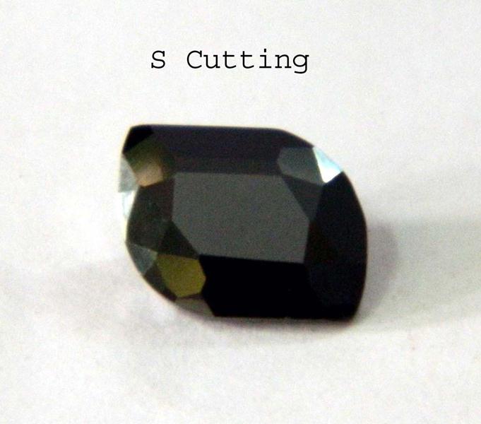 S Cut Black Diamonds, Size : 9*12mm