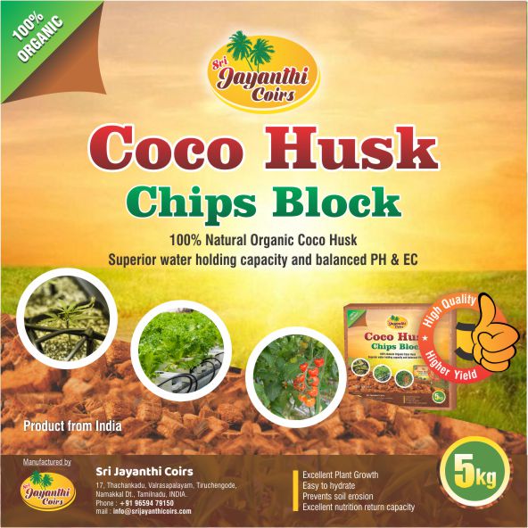 Coco Husk chips Blocks