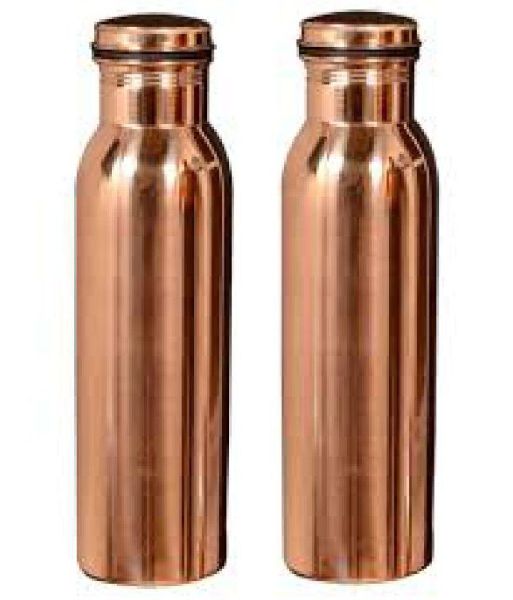 Copper water bottle, Pattern : Plain
