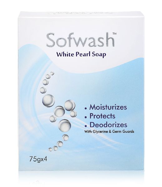 Sofwash White Pearl Soap (75g x 4)