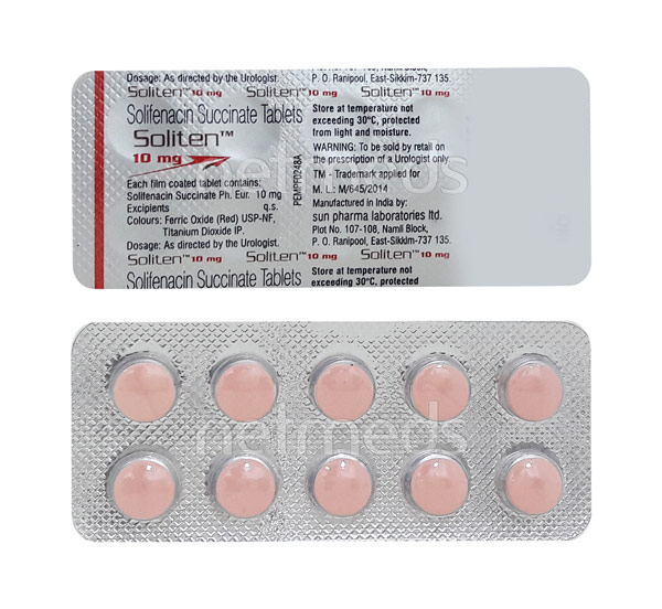 10mg Solifenacin tablets