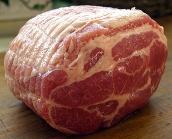 raw pork meat