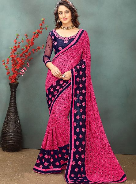 Designer sarees, Saree Length : 6 M (with Blouse Piece)